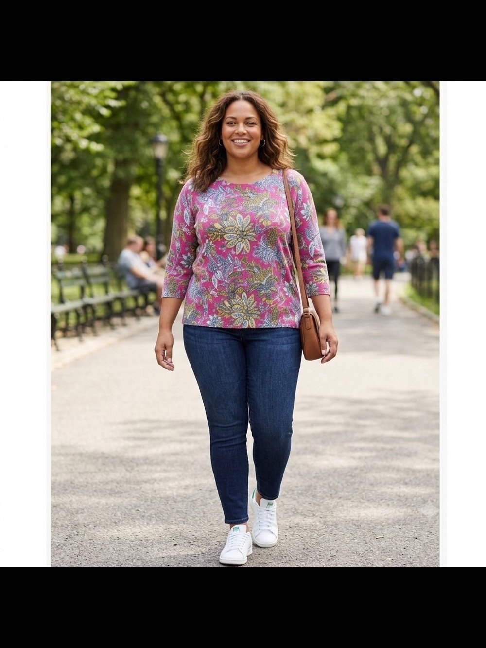 Talbots Plus Size Sweater in Pink and Gold Paisley Size 2X